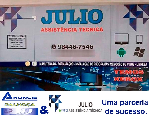 Imagem da fachada principal da empresa Júlio Assistência Técnica de Computadores e Notebooks