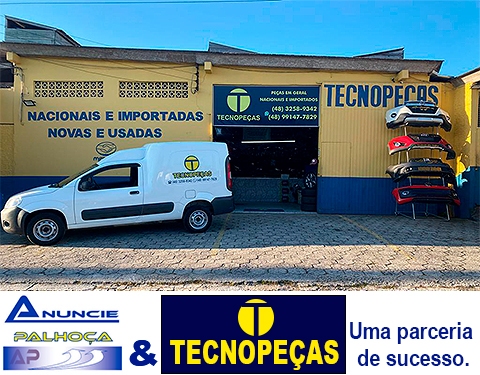 Imagem da fachada principal da empresa TECNOPEÇAS