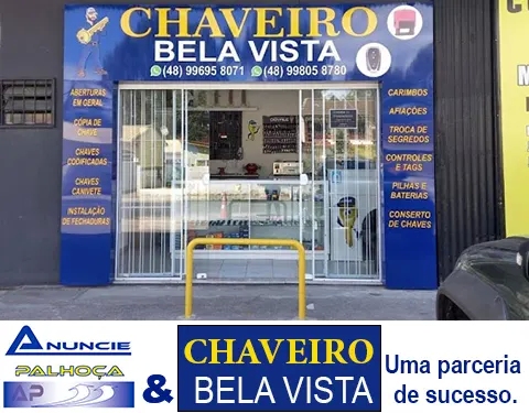 Portal de anúncios Anuncie Palhoça, parceria de sucesso com Chaveiro Bela Vista