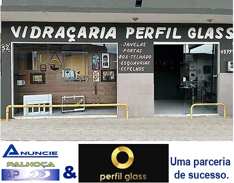 Portal de anúncios Anuncie Palhoça, parceria de sucesso com Vidraçaria Perfil Glass