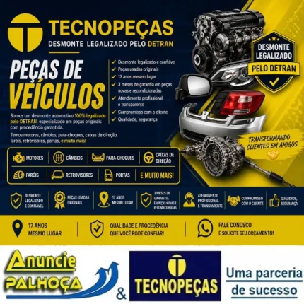 Imagem principal da fachada da empresa TECNOPEÇAS