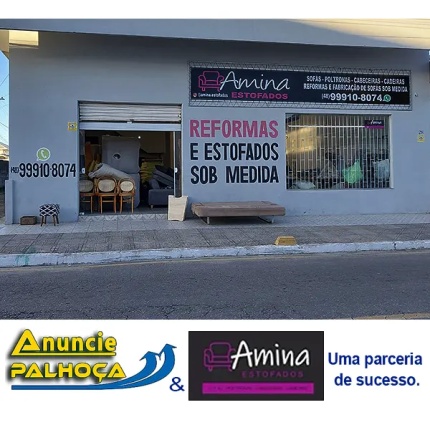 Imagem principal da fachada da empresa Amina Estofados Sob Medida
