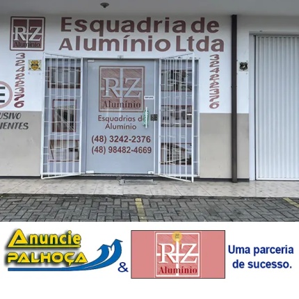 Portal de anúncios Anuncie Palhoça, parceria de sucesso com RZ Esquadrias de Alumínio