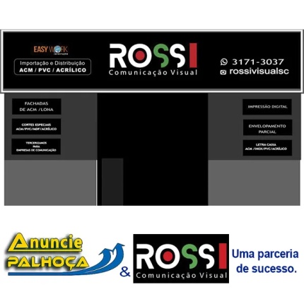 Portal de anúncios Anuncie Palhoça, parceria de sucesso com ROSSI Comunicação Visual