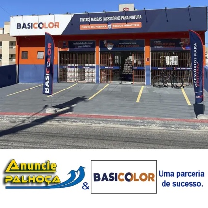 Portal de anúncios Anuncie Palhoça, parceria de sucesso com Basicolor Loja De Tintas Direto De Fábrica